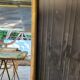 Restored antique gilded mirror – large format