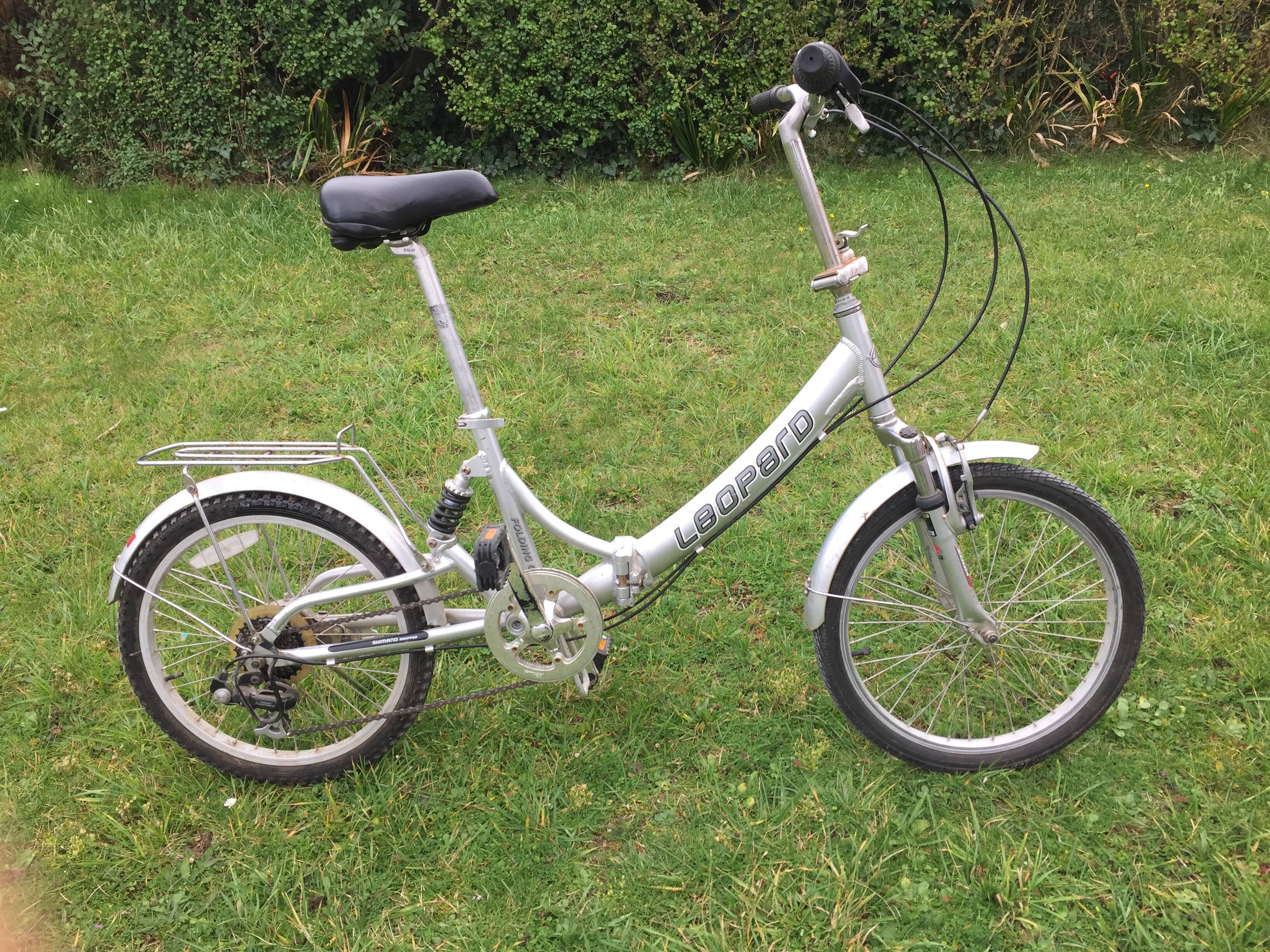 Folding bike aluminum frame, suspended, 6 speeds SHIMANO