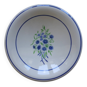 Vintage round serving dish Badonviller model Francine 200818