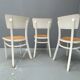 3 chaises en bois, Tchécoslovaquie années 1950
