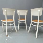 3 chaises en bois, Tchécoslovaquie années 1950