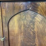 Victorian library with 8 doors, 19th century in mahogany.