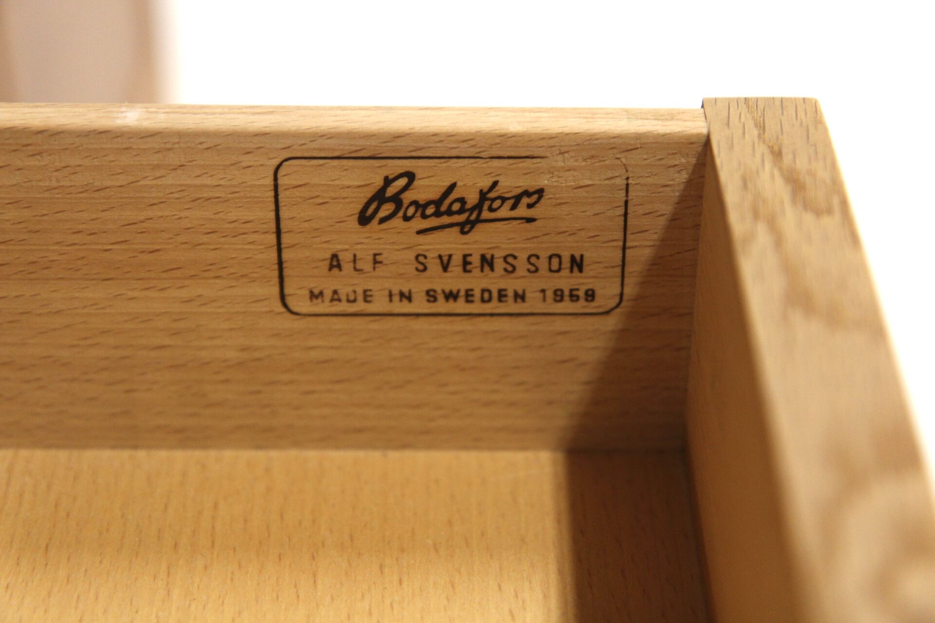Scandinavian oak library, Alf Svensson, Sweden, 1960