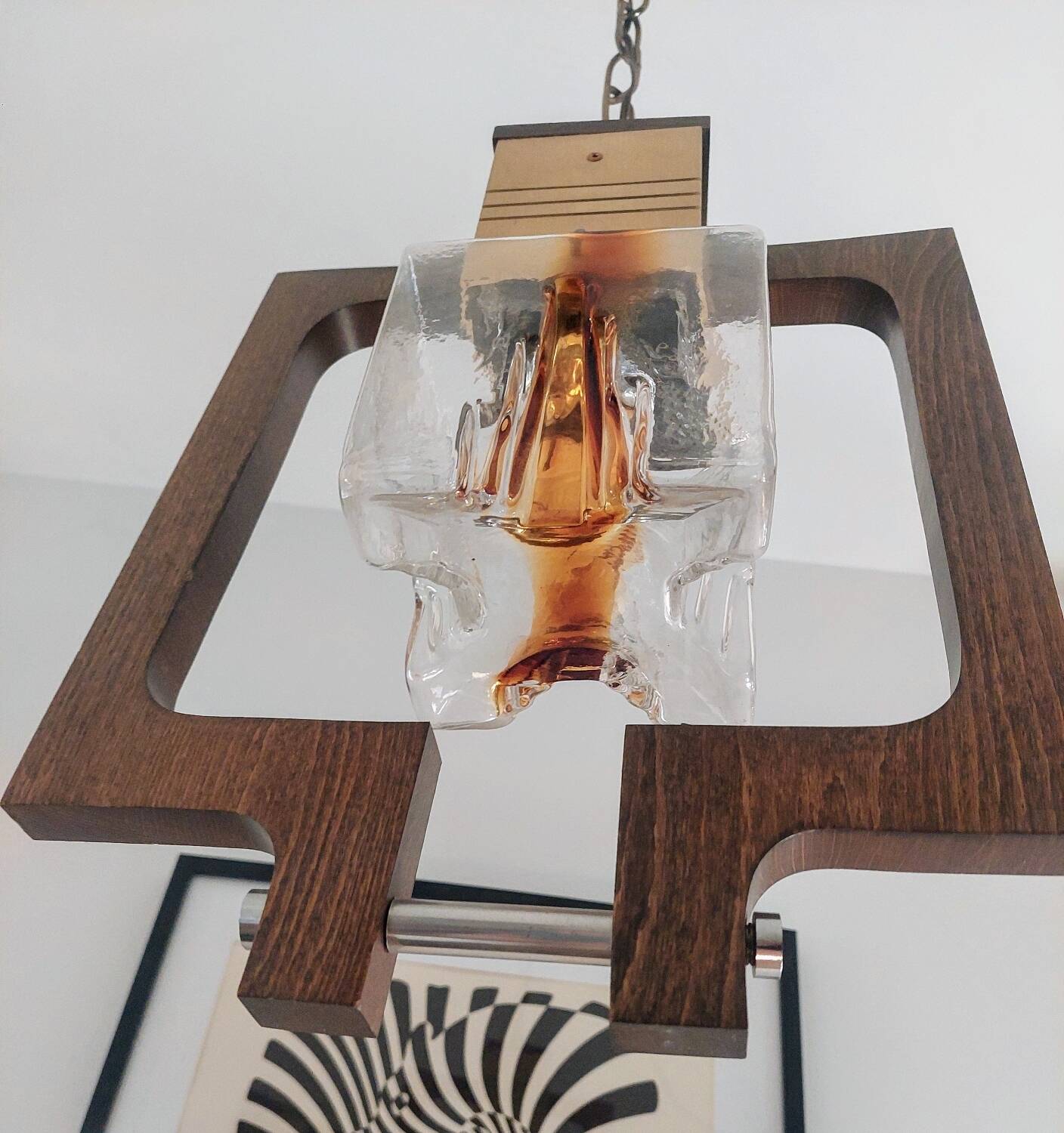 60s Murano glass pendant light