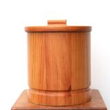 Wooden wastebasket, 70s