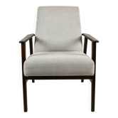 Fauteuil vintage Fox gris clair, années 1970