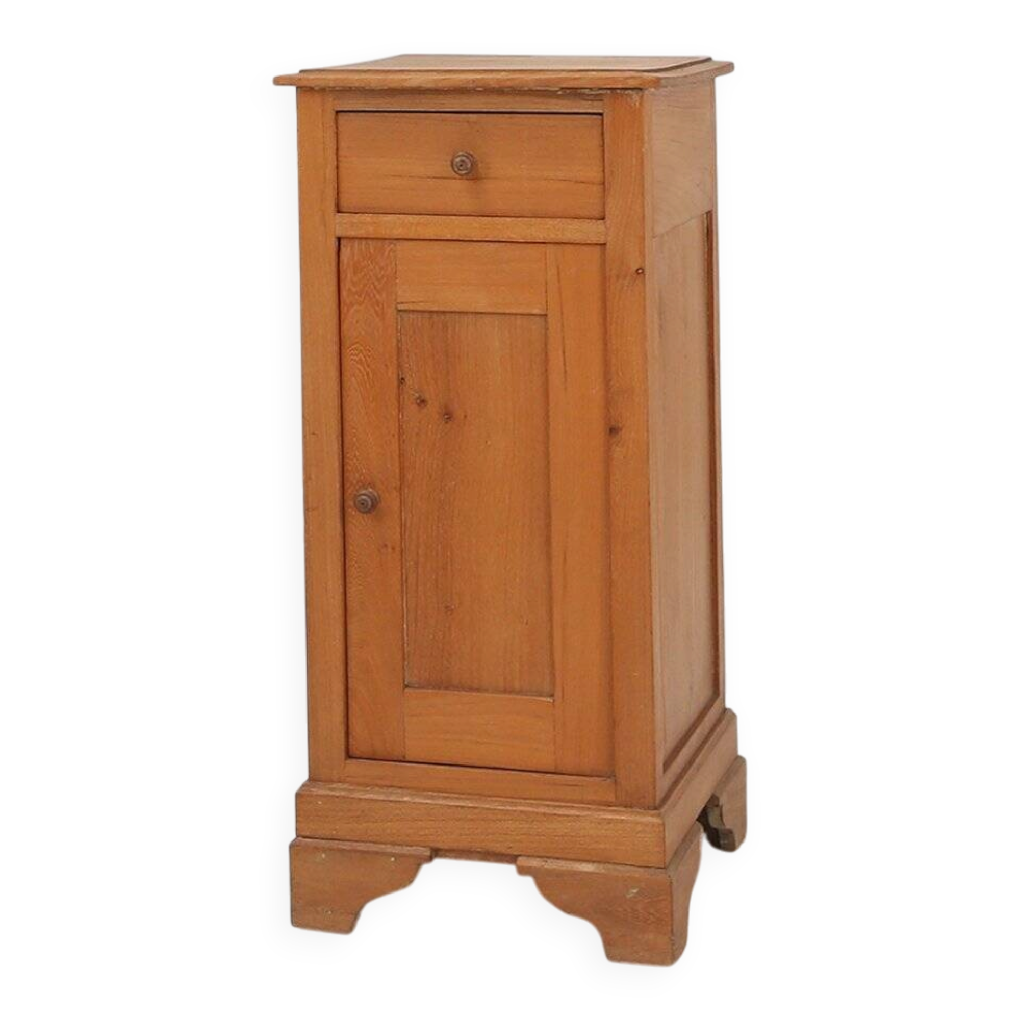 Art Deco Nightstand in Pine Wood, France, 1930s