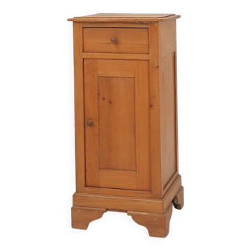 Art Deco Nightstand in Pine Wood, France, 1930s