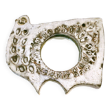 small ceramic mirror with stylized bird decoration c.1960-70