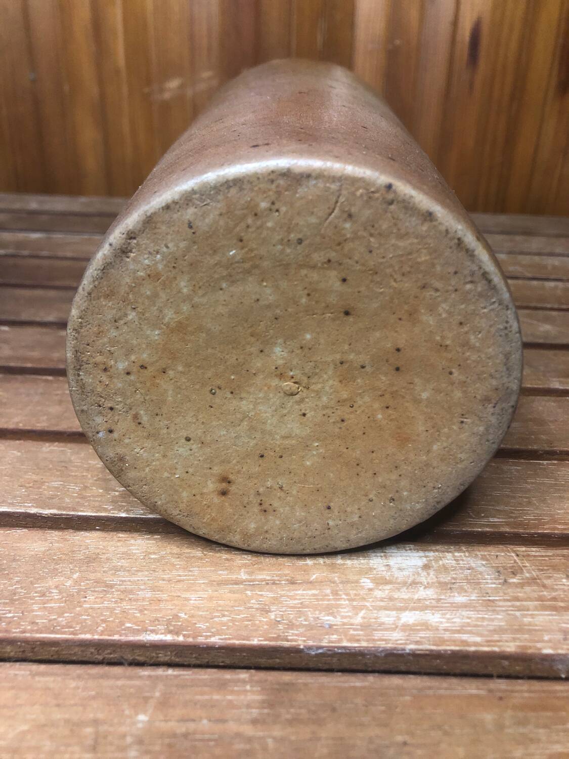 Old vintage brown beige sandstone pitcher