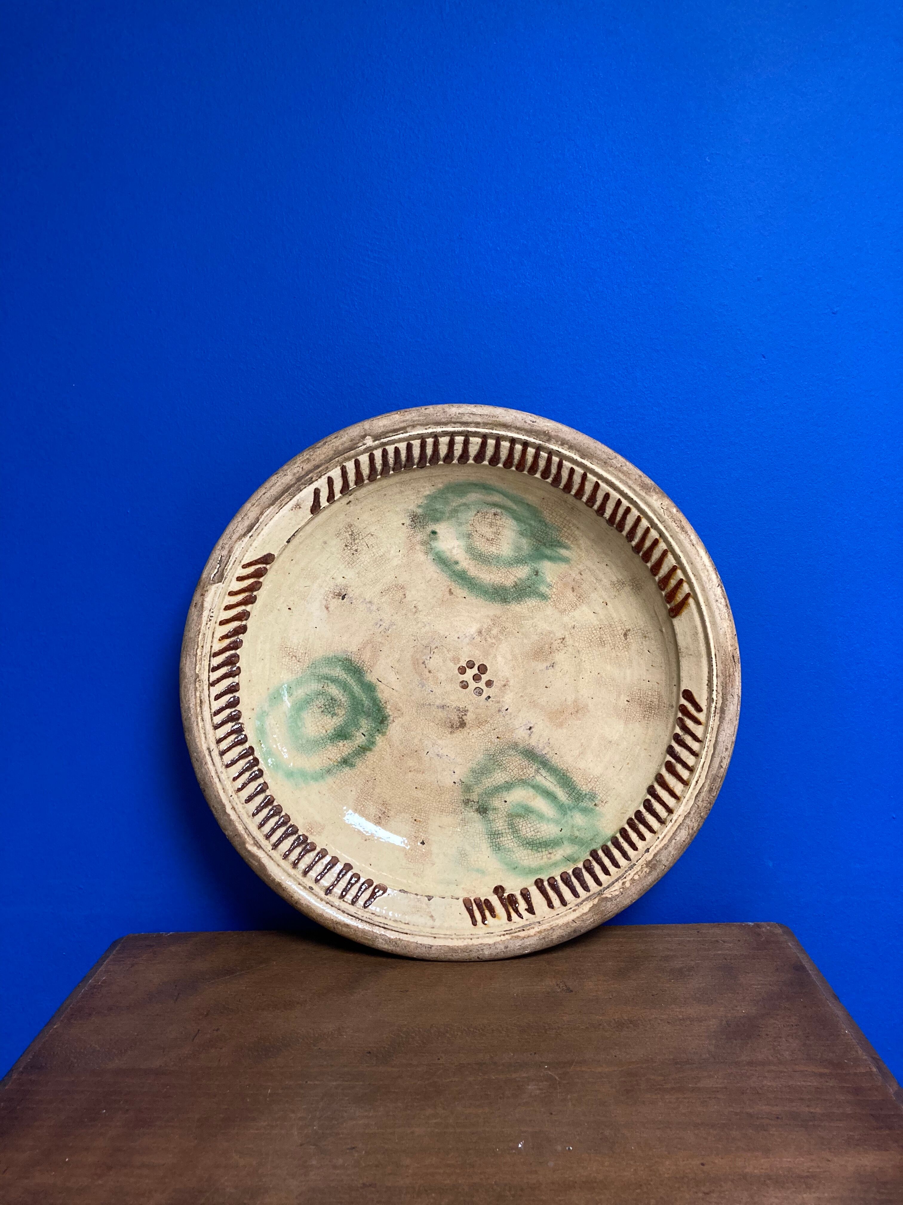 Ancient ceramic dish