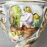 Paire de lampes de table en porcelaine portugaise limitée et numérotée par Alconaca