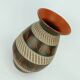 1950's akru keramik mid century VASE sgraffito decor model 10 30