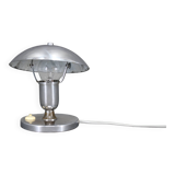1930s Bauhaus Nickel Table Lamp, Czechoslovakia
