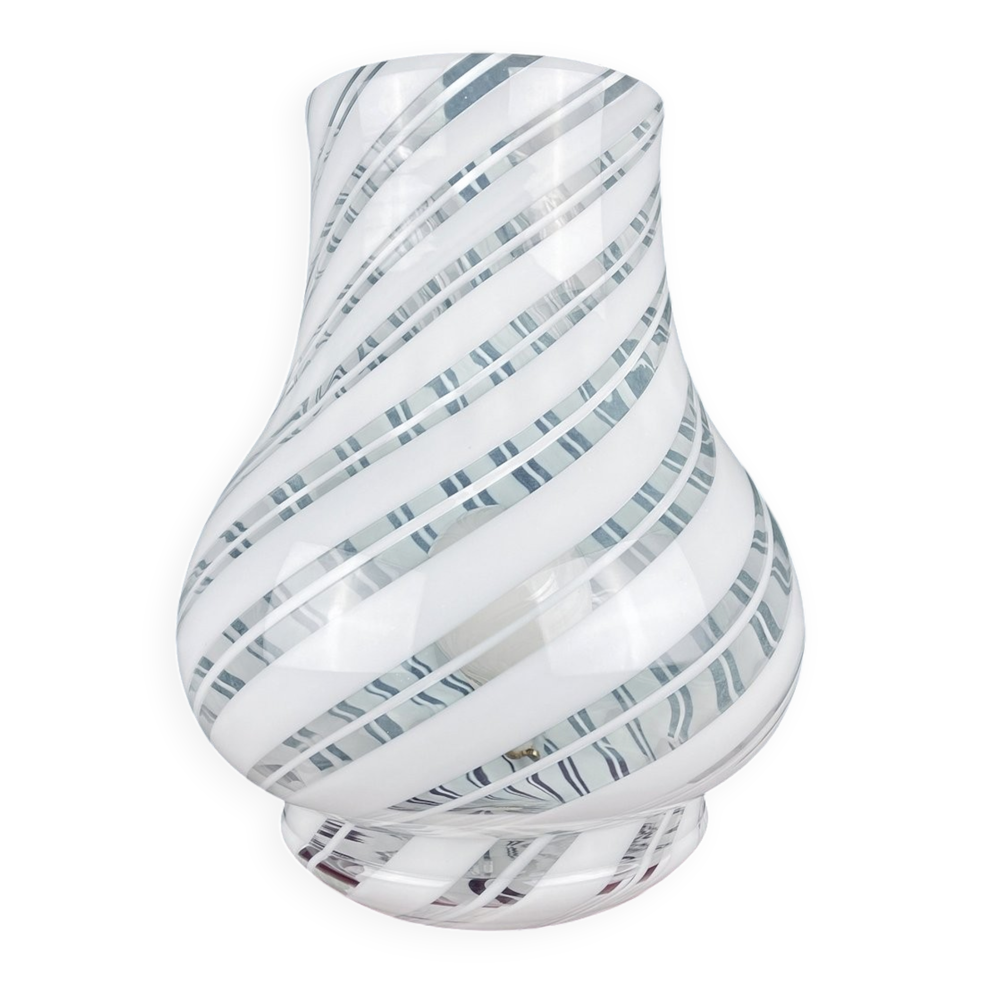 Vintage Italian mushroom table lamp by G.G. Luce for Vetri Murano, 1980s.