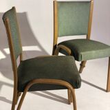 Pair of vintage Bow-wood chairs
