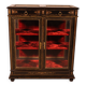 vitrine de collectionneur d'époque Napoléon III