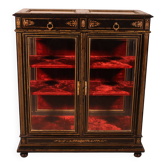 Napoleon III period collector's display cabinet