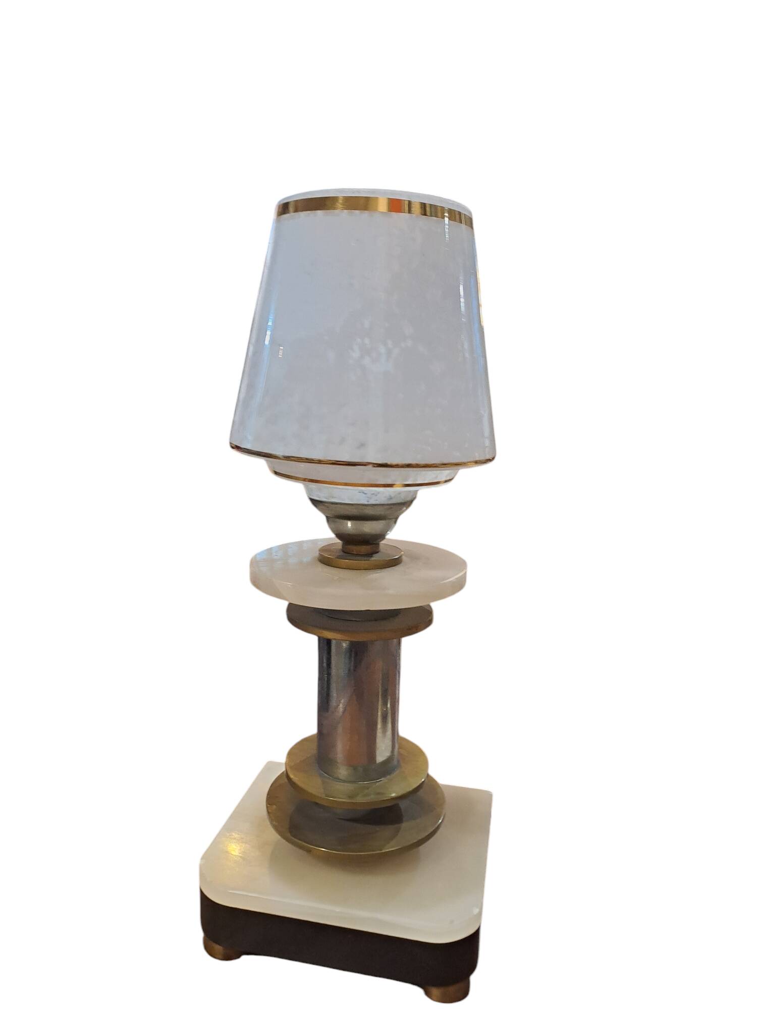 pair of art eco / onyx and Murano glass bedside tables