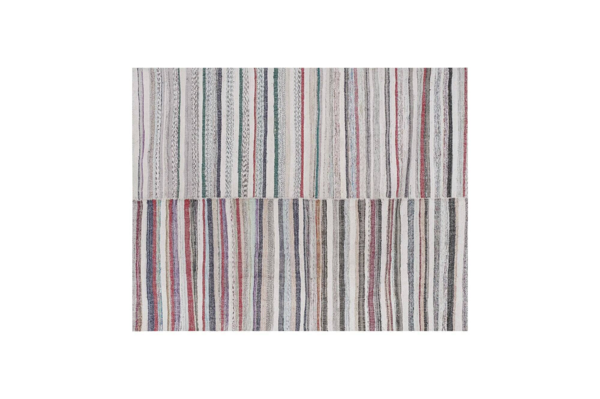 Vintage Turkish hallway rug 246x317 cm
