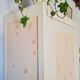 Antique Parisian bonnetière with a patina – vintage narrow wardrobe