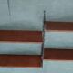 Nils Strinning 4-shelf teak wall-mounted bookcase, 165 cm x 75 cm
