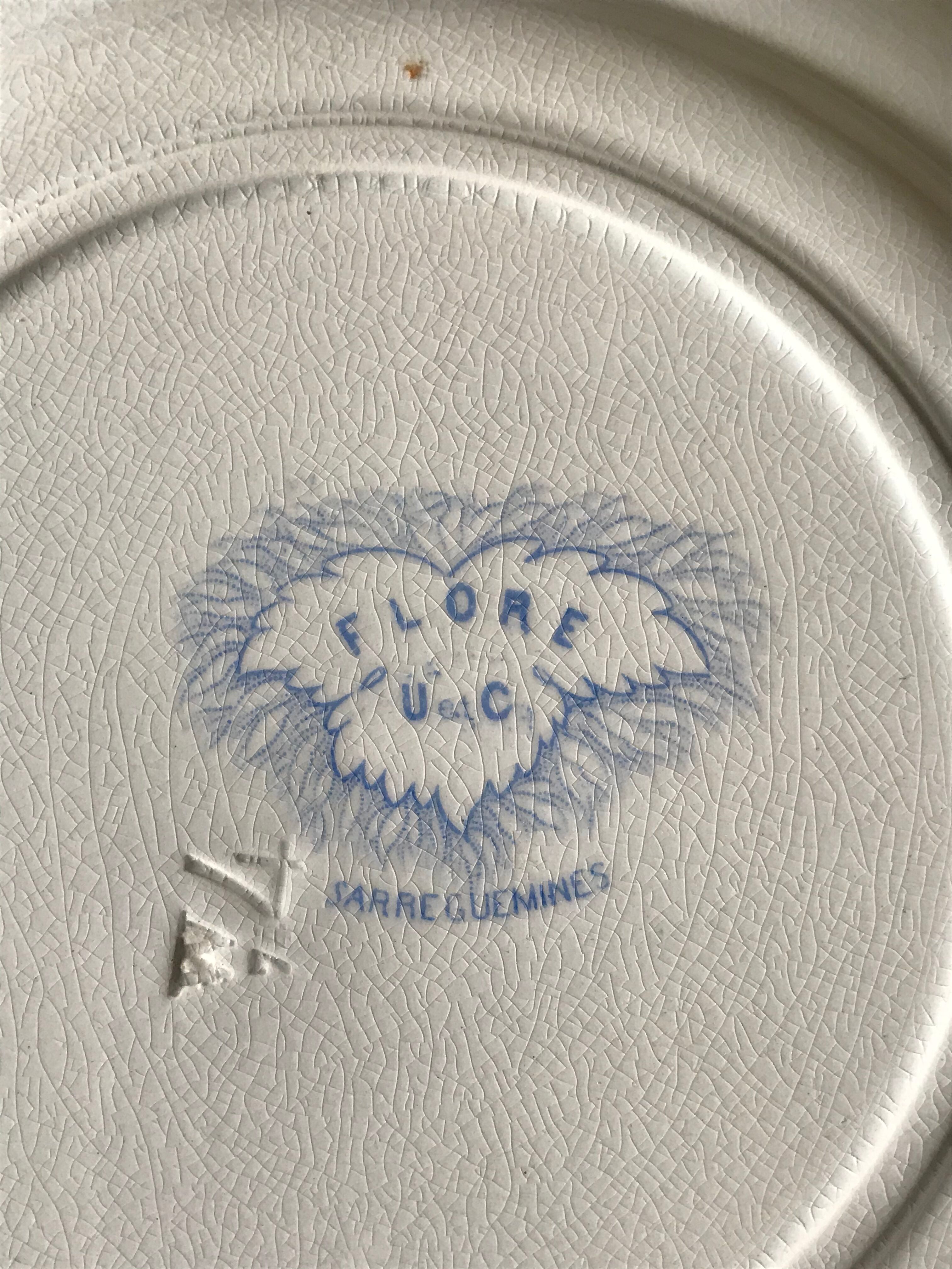 9 flat plates Sarreguemines