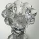 19th century moulded crystal candlestick