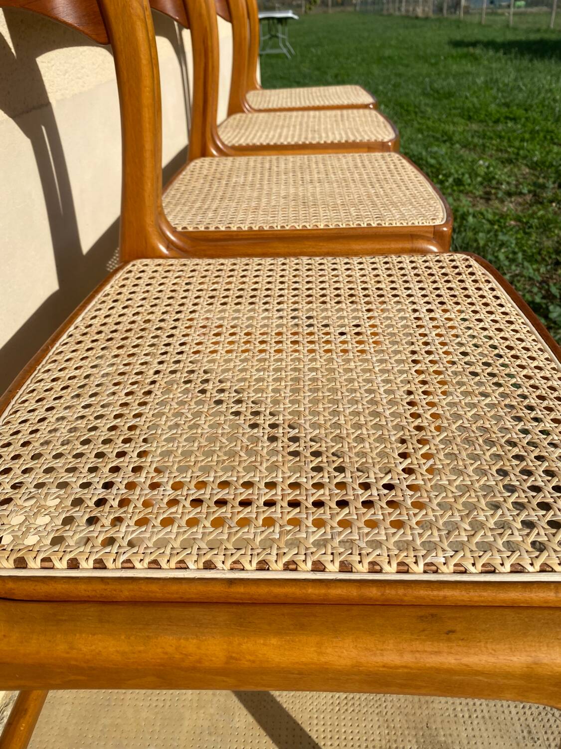 Suite de 4 chaises Baumann « Traineau »