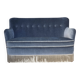 1970s, Danish 2-seater sofa, furniture velour, beech wood.