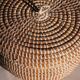 Panier en paille avec couvercle