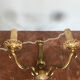 Pair of brass wall lamps Louis XV style