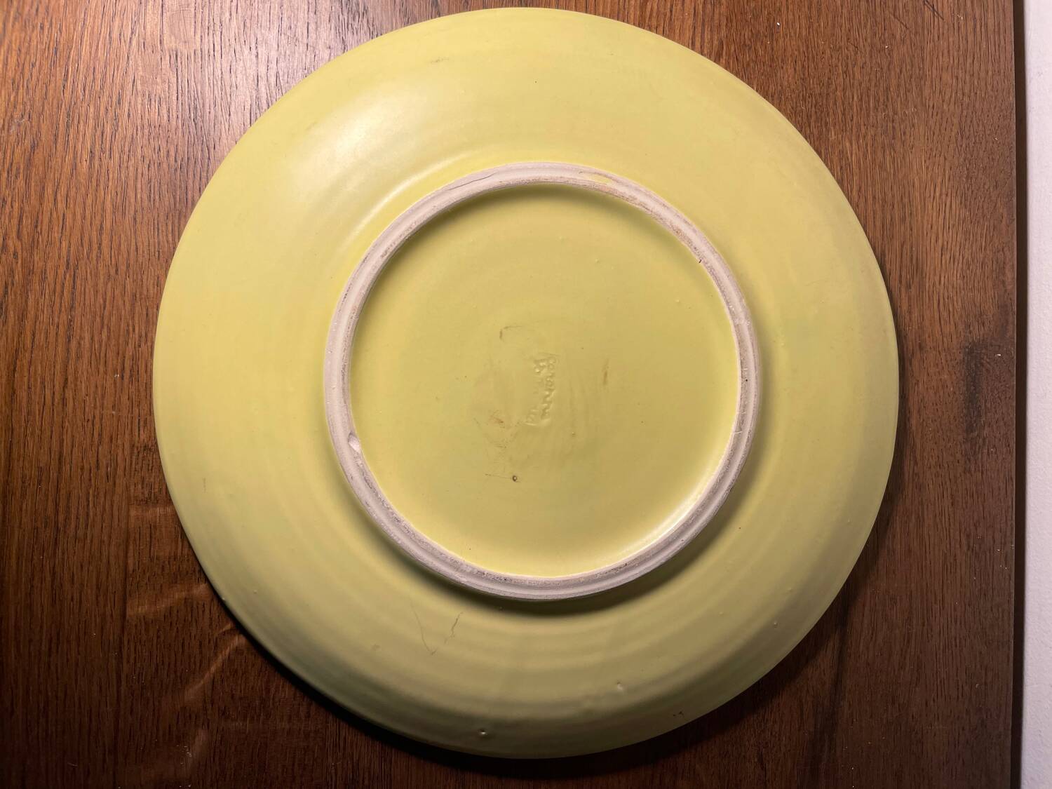 Vintage plate from the cerenne workshops, vallauris