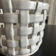 cache pot en céramique tressée