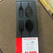 Set of two Alessi Nuovo Milano Serving Cutlery Design Ettore Sottsass 1987