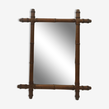 Miroir en bambou 50x62cm