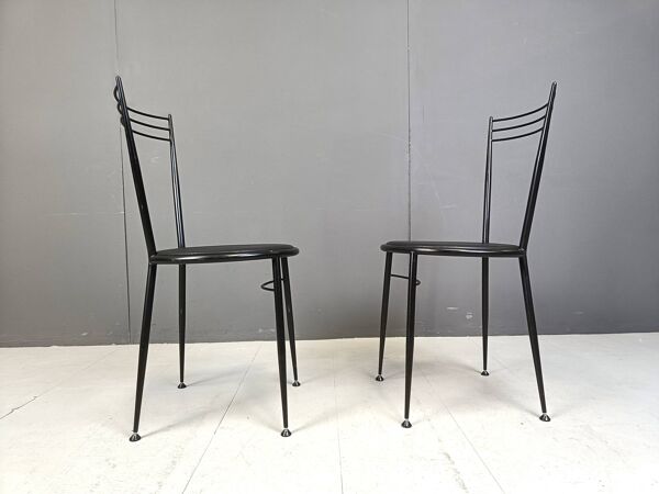 Chaises de salle à manger vintage par Calligaris, années 1980