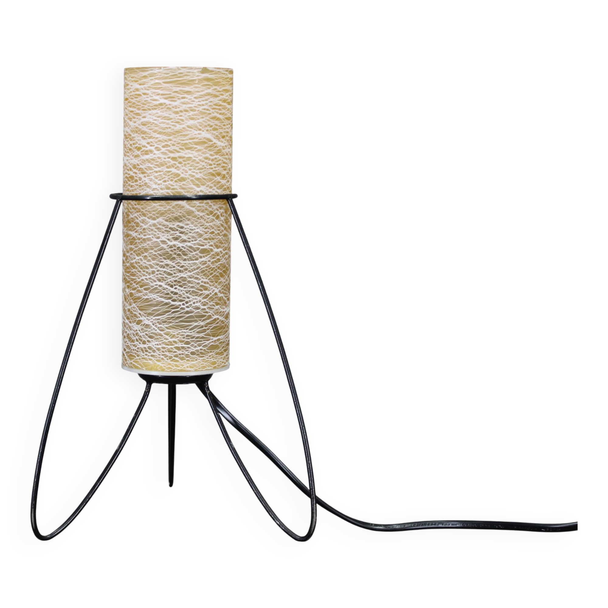 1960s Table Glass Lamp by Pokrok Zilina, Czechoslovakia