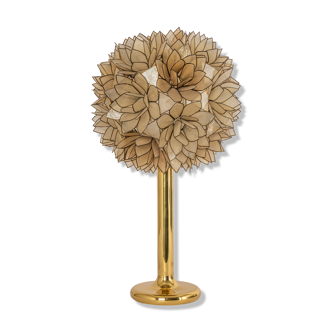 Capiz Shell Lotus Ball Table Light Germany, 1960s