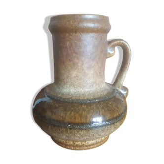 Vintage vase Strehla Germany Brown