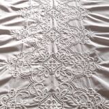 Embroidered tablecloth and 12 towels