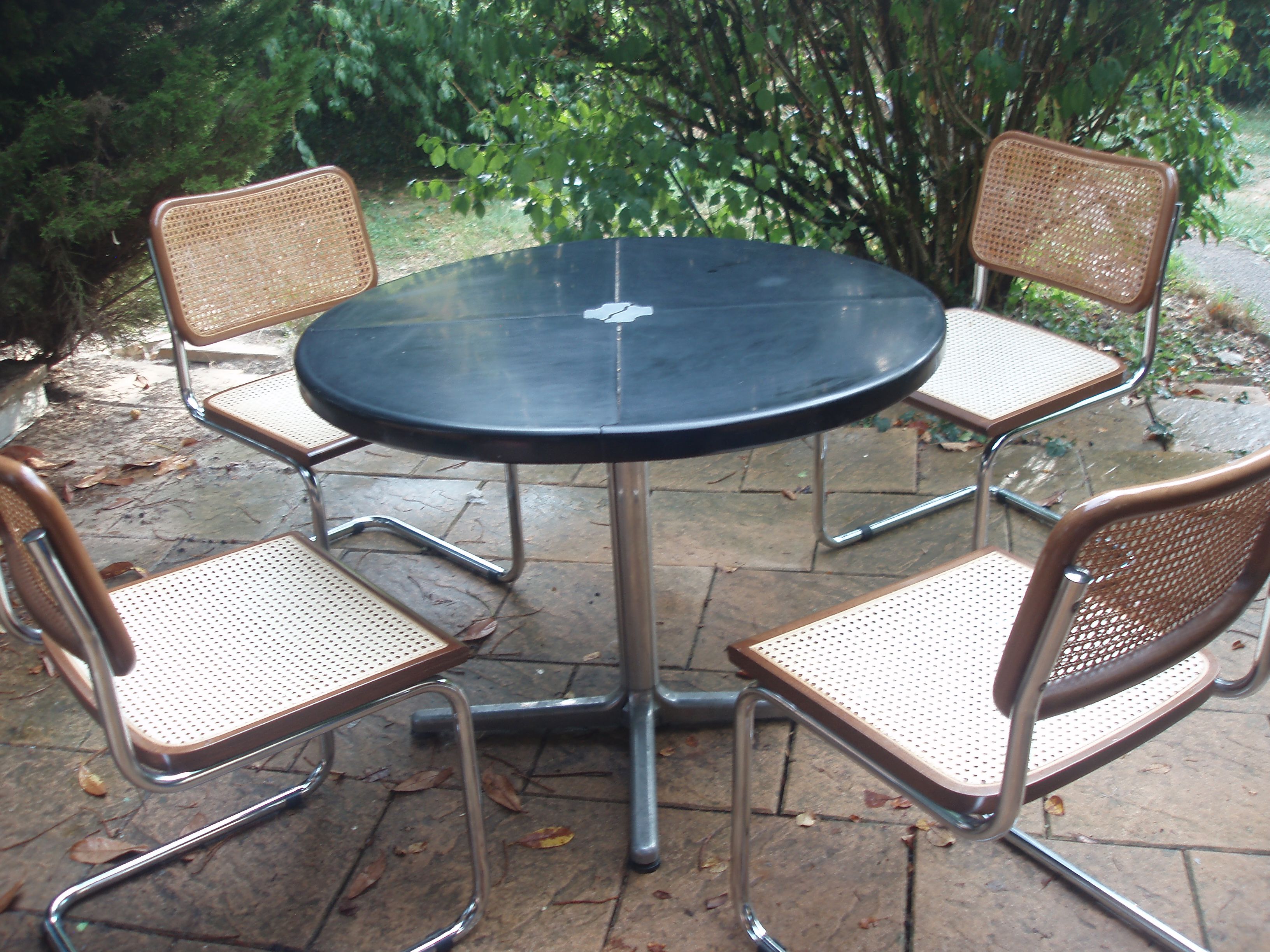 Series of 4 Marcel Breuer B 32 chairs
