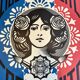 Shepard fairey (obey) - “liberty equality fraternity” screen print 91x61cm