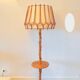 Vintage rattan floor lamp