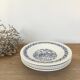 5 assiettes creuses vintage "chevaux"