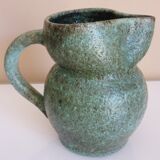 Zoomorphic pitcher in fat lava ceramic, signed Accolay, 1960s/1970s