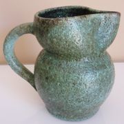 Zoomorphic pitcher in fat lava ceramic, signed Accolay, 1960s/1970s