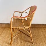 Vintage wicker armchair