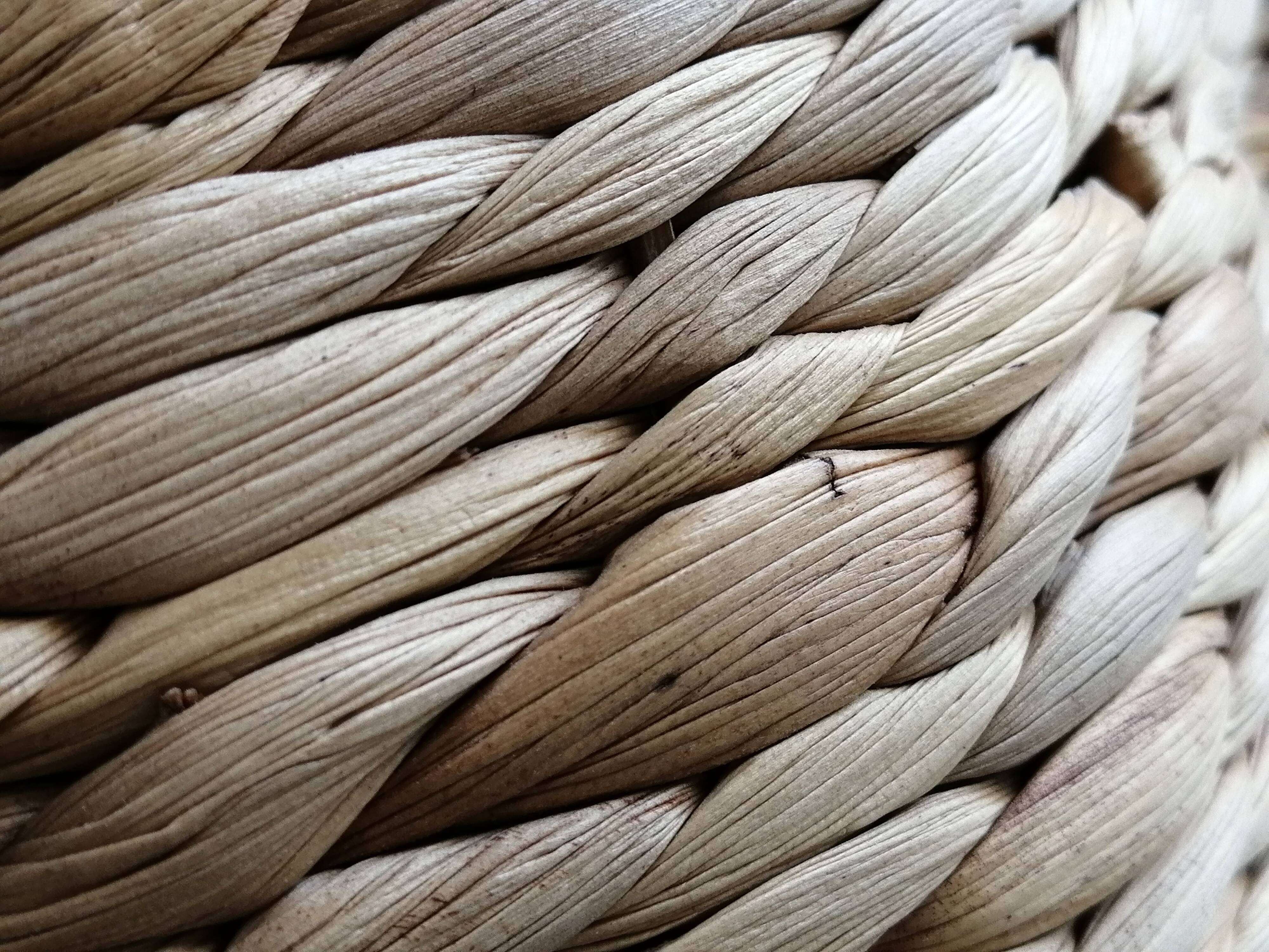 Model on a wicker stand.