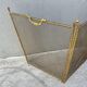 Antique fireplace screen from the 19th century, Napoleon III spark guard.